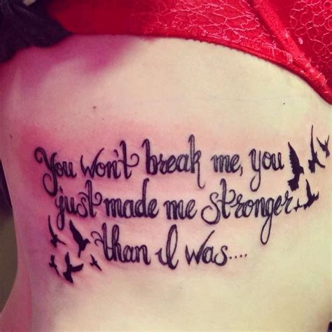 You won't break me side tattoo by artist Olivia Alden | Tattoo designs ...