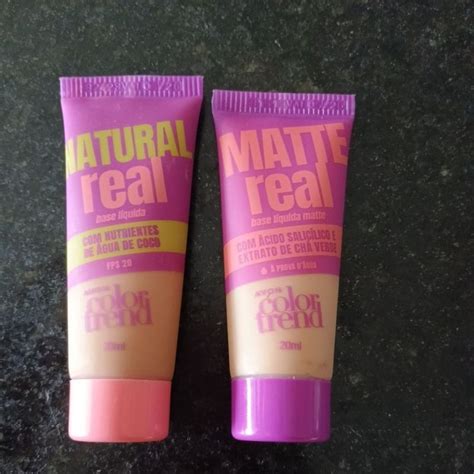 Base líquida matte real color trend Avon 20ml Shopee Brasil