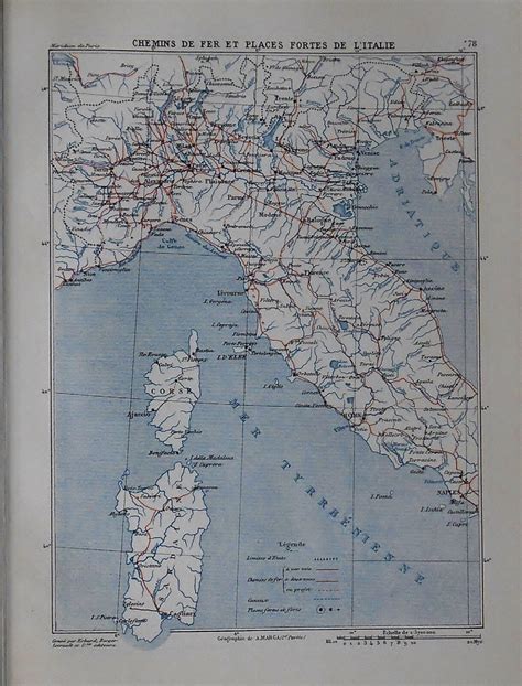 Original Mappa Militare Marga Mappa Ferrovia E Fortificazioni