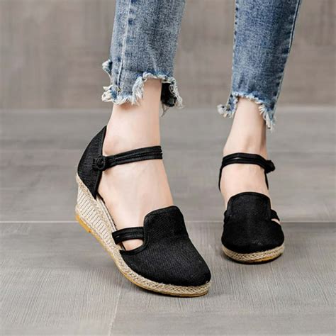 black  heel wedge sandals black wedge sandals ladies black wedge