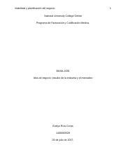 Buma Tarea Docx Viabilidad Y Planificacin Del Negocio