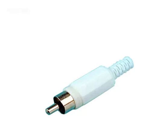 Plug Ficha Conector Rca Macho Pl Stico Colores X U