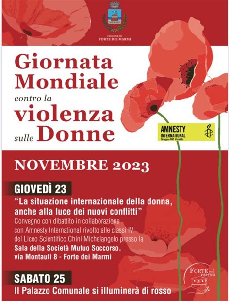 25 NOVEMBRE 2023 GIORNATA INTERNAZIONALE CONTRO LA VIOLENZA SULLE