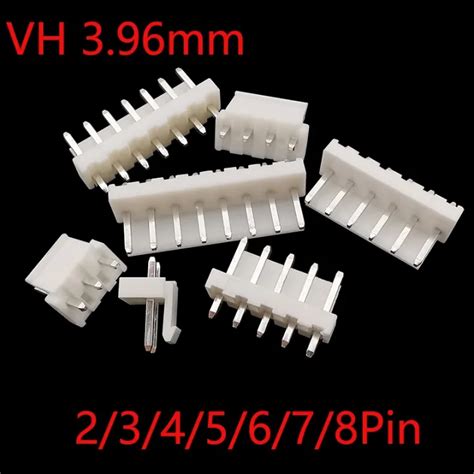 20 50Pcs VH3 96 3 96mm Pitch 2 3 4 5 6 7 8 Pin Straight Pin Header