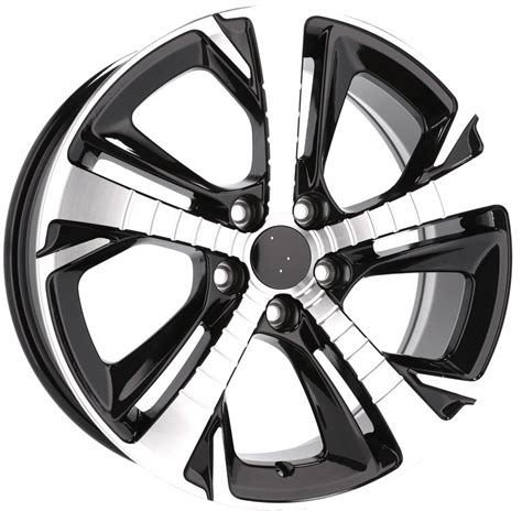 R Line PEXE410 17X7 5 5x108 ET44 65 1 Black Polished Alufelge Hr