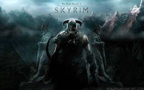 Skyrim Dovahkiin Wallpaper by RealZyk on DeviantArt