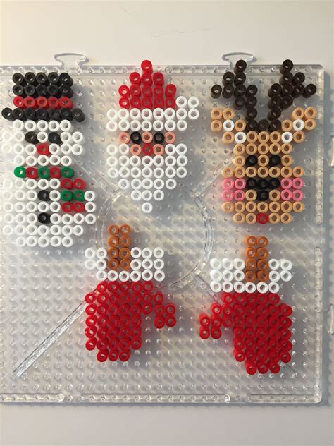 Hama Perler Jul Hama Beads Christmas Hama Beads Design Perler Bead Art