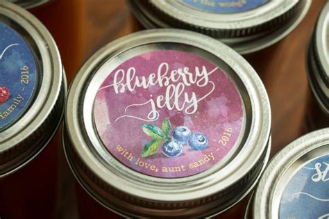 Custom Watercolor Jam/jelly Labels for Mason Jars Print Your - Etsy