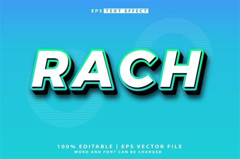 Premium Vector Editable 3D Text Effect With Race