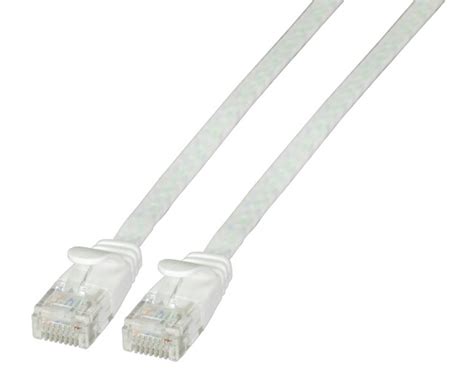 Xeilom Cordon Rj45 Plat Cat 6a U Utp 1m Blanc