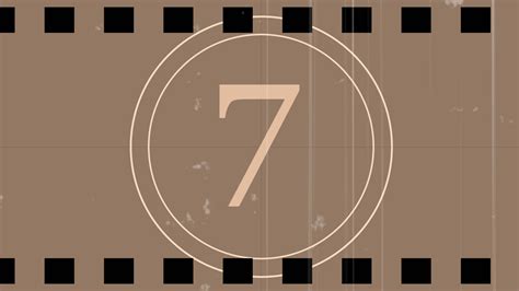 Universal Old Movie Countdown Film Leader Countdown Leader Vintage