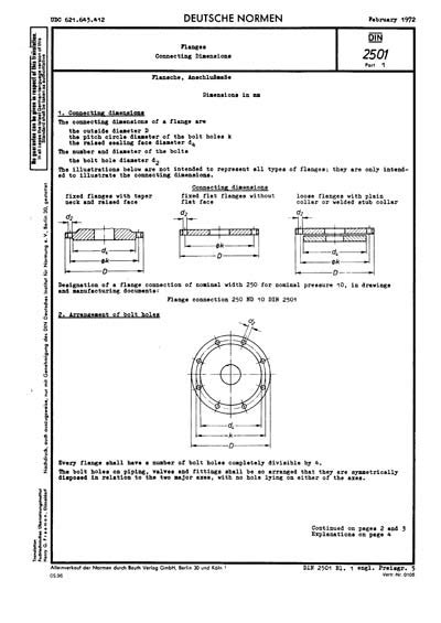 Flanges Connecting Dimensions According To Din En 1092 1 43 Off