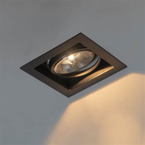 Modern Recessed Spotlight Black Cm Adjustable Artemis