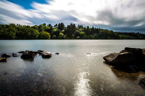 Castlewellan Lake stock photo. Image of clouds, scenic - 96897162