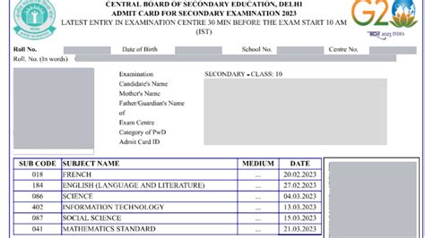 Cbse Admit Card 2023 Checklist Remember To Check These Things On Your