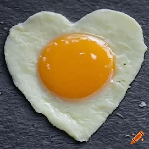 Heart Shaped Fried Egg On Craiyon