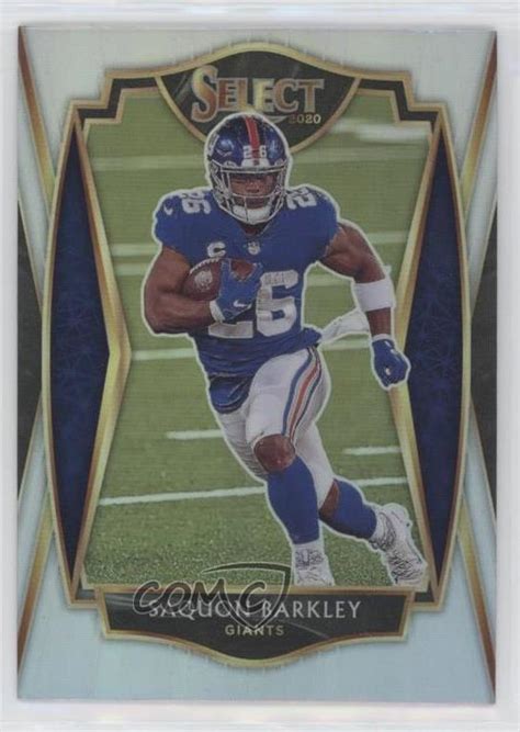 Panini Select Premier Level Silver Prizm Saquon Barkley Ebay