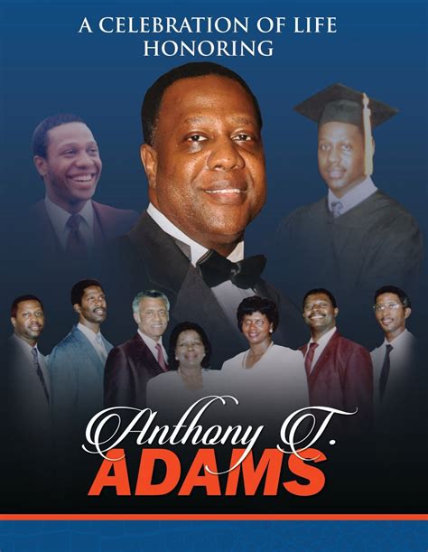 Anthony T. Adams Celebration of Life Program