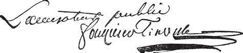 Signature Of Antoine Quentin Fouquier De Tinville Vintage