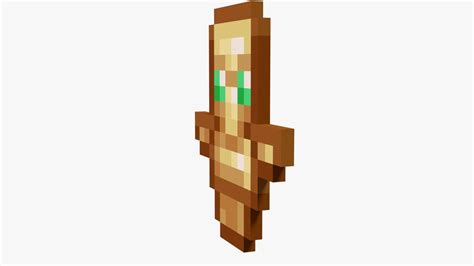 Minecraft Totem Of Undying Model Turbosquid 1931234