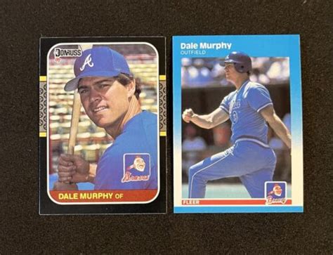 Dale Murphy Baseball Cards Sharp Fleer Donruss Ebay