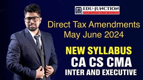 Income Tax Amendments May 2024 CA CS CMA Cainter Cacscma Cmainter