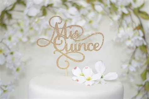 Buy Mis Quince Cake Topper Quinceanera Cake Topper Sweet Cake Topper