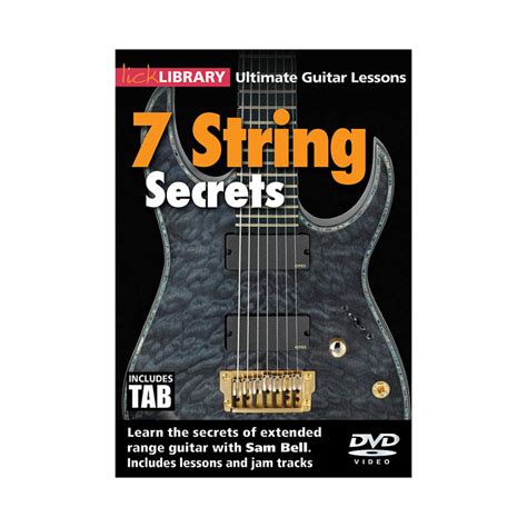 Lick Library Ultimate Guitar Lessons 7 String Secrets Dvd Birdland Libreria Milano