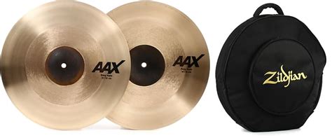 Sabian 14 Inch AAX Freq Hi Hat Cymbals Bundle With Zildjian Reverb