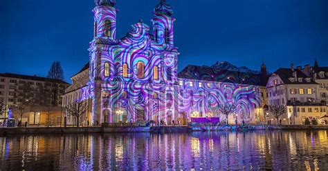 Zentralschweiz Rund 130000 Sehen Sich Das Lichtfestival Luzern An