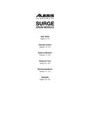 User Manual Alesis Surge Mesh Kit English Pages