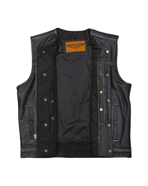 Premium Leather Motorcycle Vest - Stylish, Durable, and Functional