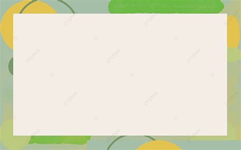 Green Border Cartoon Cute Education Morandi Color System Ppt Background