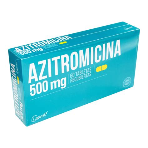 Azitromicina 500 Mg 60 Tabletas Lp Farmaprime