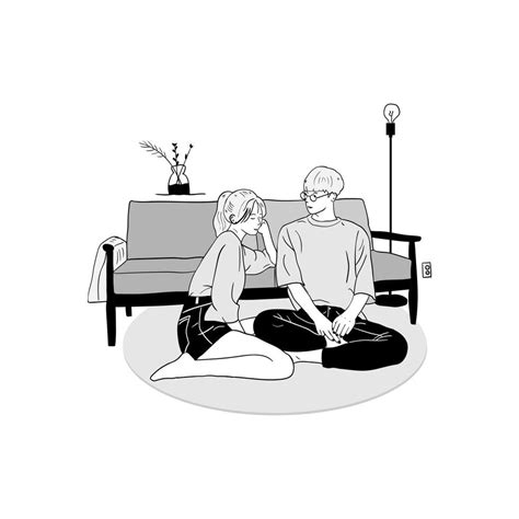 illustration of boyfriend couple in love, valentine day 16700617 Vector ...