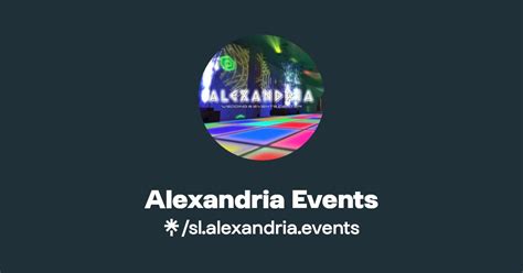 Alexandria Events Instagram Facebook Linktree