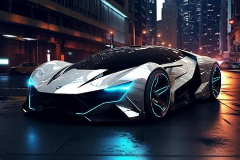 Premium AI Image | the concept car is a brand of the future.