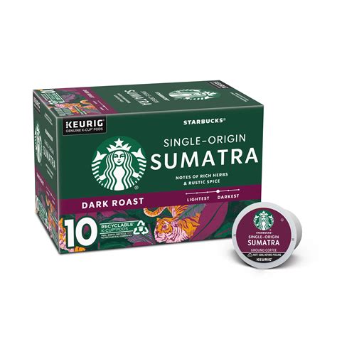 Starbucks Sumatra Dark Roast Single Serve Coffee K Cups - Shop Coffee ...