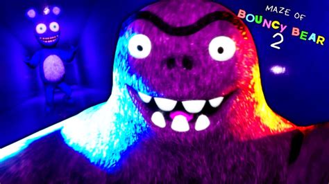 Maze Of Bouncy Bear Mascot Horror Full Gameplay Ending No