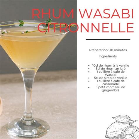 Rhum Arrangé Wasabi Citronnelle Et Gingembre Le Comptoir De Toamasina