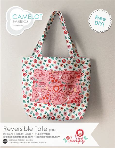 How Tos Day Reversible Tote By Marion Camelot Fabrics Freshly Made