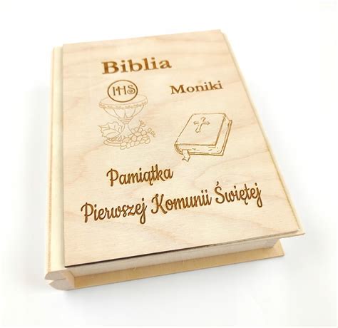 Pudełko z Biblią na prezent komunia Biblia 13519873087 oficjalne