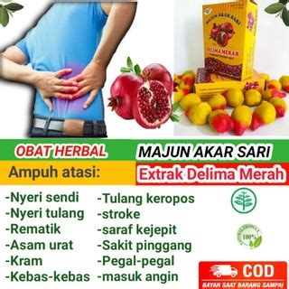 Jual Majun Akar Sari Delima Merah Obat Herbal Nyeri Sendi Dan Tulang