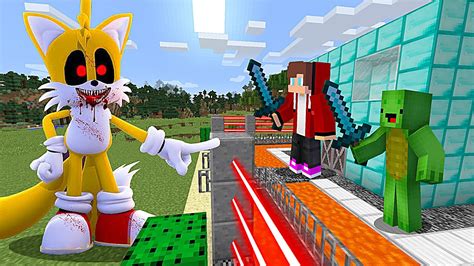 Tails Exe Vs Security House Minecraft Gameplay Thanks To Maizen Jj