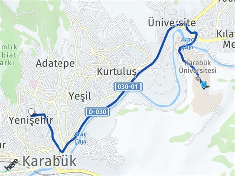 Karab K Niversitesi Yeni Ehir Karab K Aras Ka Km Yol Tarifi