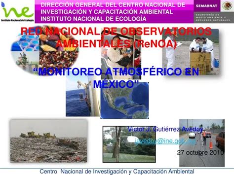 PPT RED NACIONAL DE OBSERVATORIOS AMBIENTALES ReNOA MONITOREO