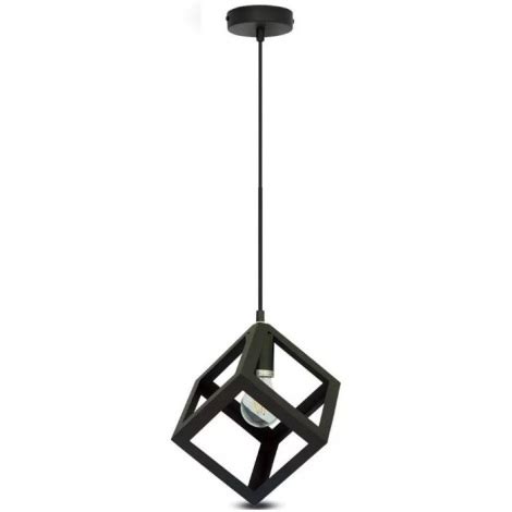 Suspension Filaire 1xE27 60W 230V Noire Lumimania