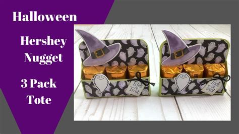 Diy Halloween Hershey Nugget 3 Pack Tote Treat Box Tutorial YouTube