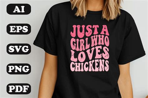 Just A Girl Who Loves Chickens Svg Graphic By Sujon1638 · Creative Fabrica