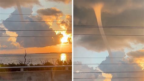 Amazing Waterspout In The Florida Keys Youtube